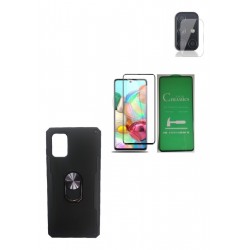 Kit Protector Armadura Samsung A71 + Ceramico + Lente Camara (Entrega Inmediata)