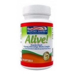 Alive Ginseng Con Ginkgo Biloba X 60 Soft Healthy America (Entrega Inmediata)