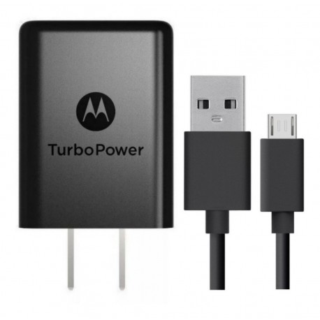 Cargador Motorola Micro Usb Turbo Power Carga Rapida 3a (Entrega Inmediata)