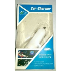 Cargador Cigarrera Carro 1 Puerto Usb Celular 12v 5v Mayor (Entrega Inmediata)