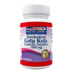 Centella Asiática Gotu Kola Healthy America X90 Softgels (Entrega Inmediata)