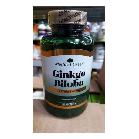 Ginkgo Biloba 60mg X100 Softgel Medical Green (Entrega Inmediata)