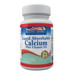 Liquid Calcium + Vitamina D3 Healthy America® (Entrega Inmediata)