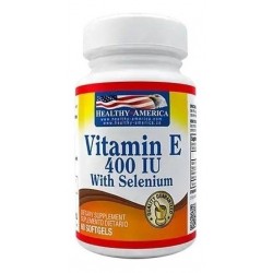 Vitamina E 400 Iu Con Selenio X60 Cápsulas Healthy America (Entrega Inmediata)