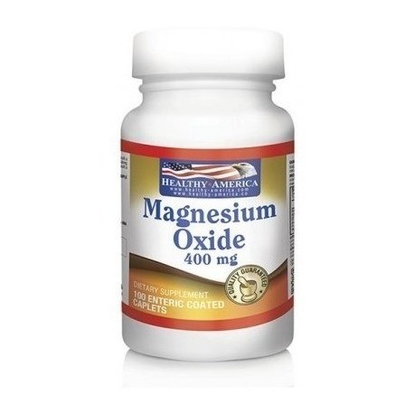 Magnesium Oxide 400 Mg Healthy America (Entrega Inmediata)