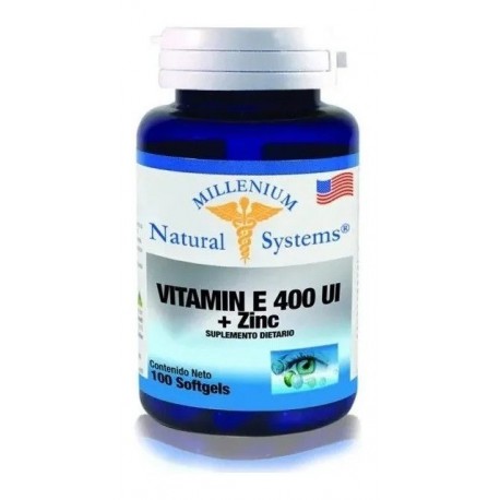 Vit E 400 Zinc 100 Sg Natural System (Entrega Inmediata)