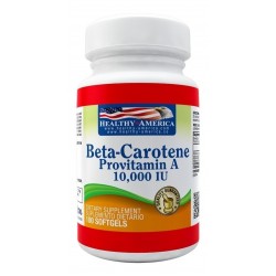 Beta-carotene Provitamin A 10,000 Iu Healthy America (Entrega Inmediata)