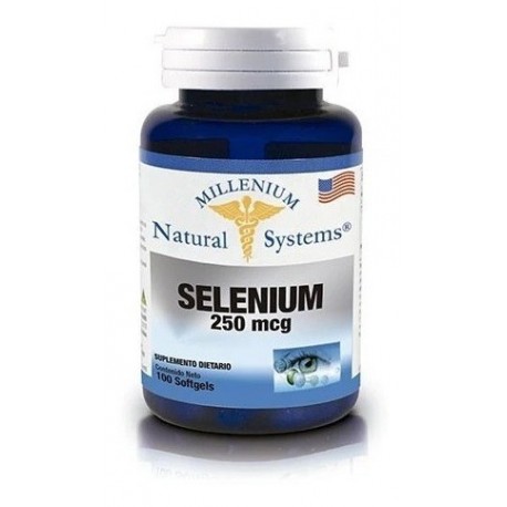 Selenium Selenio 250mcg X100 Softgels Natural Systems (Entrega Inmediata)
