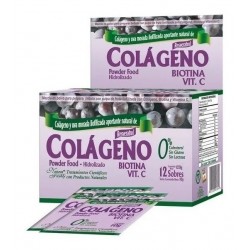 Colágeno Hidrolizado Sabor Uva Caja 12 Sobres (Entrega Inmediata)