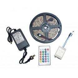 Cinta Led Tira Luces 5mts Rgb Multicolor Con Control (Entrega Inmediata)