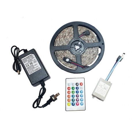 Cinta Led Tira Luces 5mts Rgb Multicolor Con Control (Entrega Inmediata)