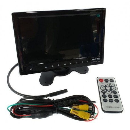 Pantalla Monitor Lcd 7 Pulgadas Usb Empotrar O Fijar Base (Entrega Inmediata)