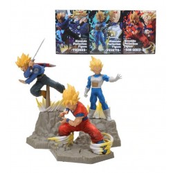Goku Vegeta Trunks Dragon Ball Z Colección X3 Figuras + Obse (Entrega Inmediata)