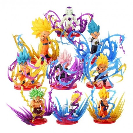 Goku Vegeta Broly Dragon Ball Colección X9 Figuras + Obsequi (Entrega Inmediata)