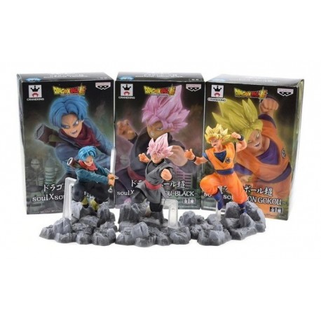 Goku Black Trunks Dragon Ball Colección X3 Figuras + Obsequi (Entrega Inmediata)