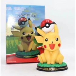 Pikachu Pokebola Pokemon Figura Colección Anime + Obsequio (Entrega Inmediata)