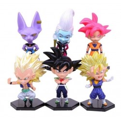 Goku Bills Dragon Ball Super Colección X6 Figuras + Obsequio (Entrega Inmediata)