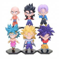 Goku Fase 4 Dragon Ball Colección X6 Figuras Cabezones + Obs (Entrega Inmediata)