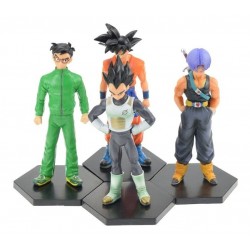 Goku Vegeta Gohan Dragon Ball Z Colección X4 Figuras + Obseq (Entrega Inmediata)