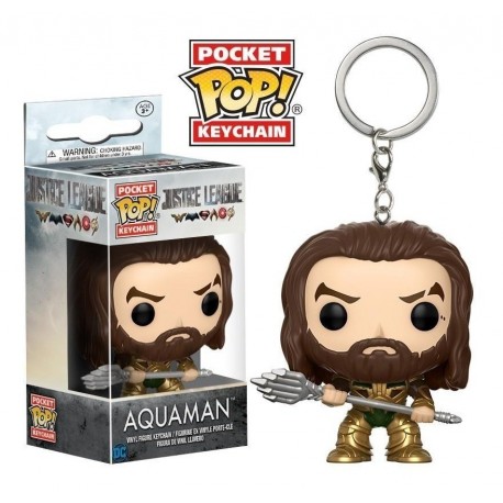 Funko Pop Aquaman Dc Comics Liga Justicia Llavero + Obsequio (Entrega Inmediata)