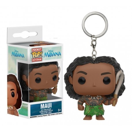 Funko Pop Moana Maui Disney Llavero Colección + Obsequio (Entrega Inmediata)