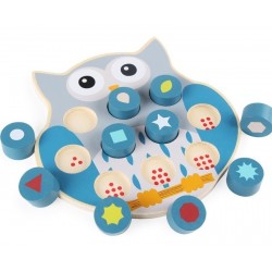 Juego Didáctico Números Figuras Geométricas Búho Niños (Entrega Inmediata)
