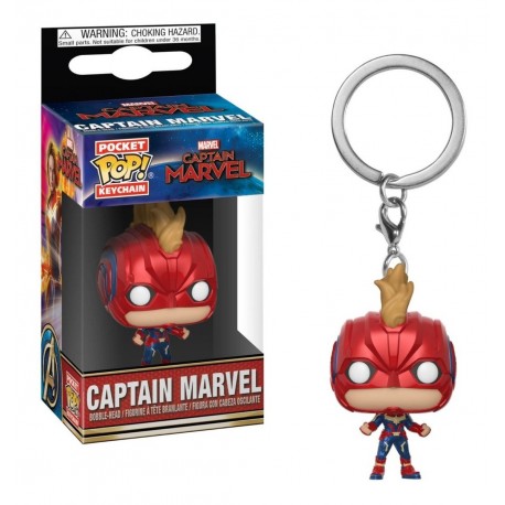 Funko Pop Capitana Marvel Vengadores Infinity Llavero (Entrega Inmediata)