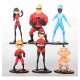 Los Increibles Coleccion X6 Figuras + Obsequio (Entrega Inmediata)