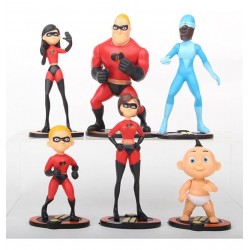 Los Increibles Coleccion X6 Figuras + Obsequio (Entrega Inmediata)