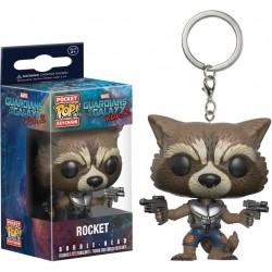 Funko Pop Rocket Vengadores Marvel Llavero Colección (Entrega Inmediata)
