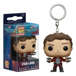 Funko Pop Star Lord Guardianes De La Galaxia Llavero (Entrega Inmediata)