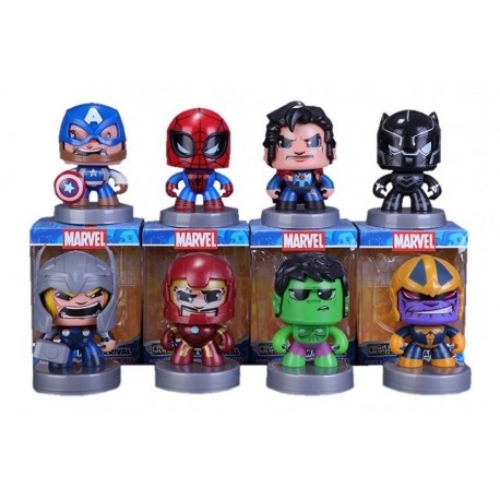 Vengadores Colección Iron Man Thanos Mighty Muggs Marvel (Entrega Inmediata)