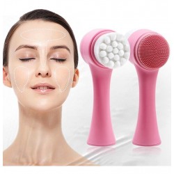 Cepillo Facial Doble Masajeador Limpiador Y Exfoliante (Entrega Inmediata)