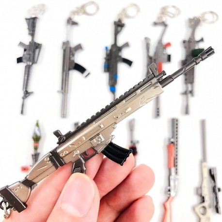 Fortnite Pubg Llaveros Armas Picos Metálicos Colección (Entrega Inmediata)