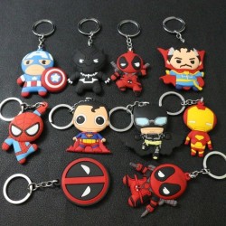 Super Heroes Peliculas Anime Juegos Series Llaveros Goma (Entrega Inmediata)