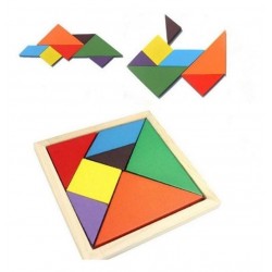 Tangram Rompecabezas 7 Piezas Juego Didáctico (Entrega Inmediata)