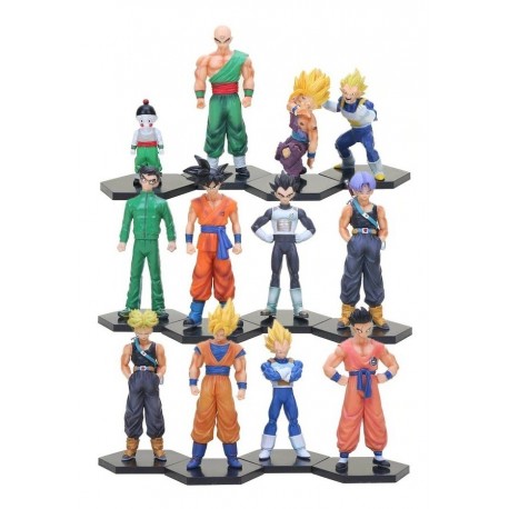 Goku Vegeta Gohan Dragon Ball Z Colección X4 Figuras + Obseq (Entrega Inmediata)
