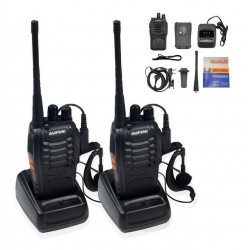 Set Radio Walkie Talkie Baofeng Uhf Caja 2 Boquitoquis (Entrega Inmediata)
