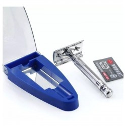 Maquina De Afeitar Clásica +estuche Pony+60 Cuchillas Dorco (Entrega Inmediata)