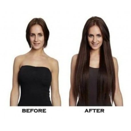 Promo! Extensiones De Cabello Castaño Marrón Café Extralarga (Entrega Inmediata)
