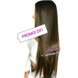 Promo! Extensiónes De Cabello Seminatural Castaño Extralargo (Entrega Inmediata)