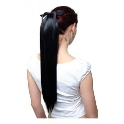 Cola Coleta De Cabello Negro Semi (Entrega Inmediata)