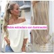 Cola Coleta De Cabello Seminatural Rubio Extraclaro Ondulado (Entrega Inmediata)