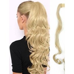 Cola De Cabello Seminatural Rubio Ondulado (Entrega Inmediata)