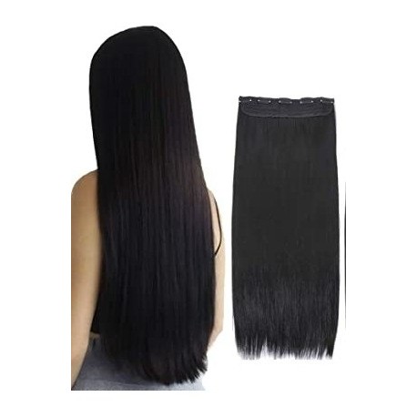 Super Promo! Extensiónes De Cabello Negro Seminatural 5clip (Entrega Inmediata)