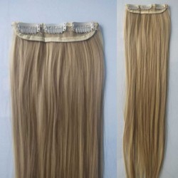Promo! Extensiónes De Cabello 3 Clip Por Pieza Rubio Cenizo (Entrega Inmediata)