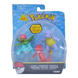 Pokemon Figuras Set X3 Personajes Original Takara Tommy (Entrega Inmediata)