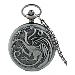 Game Of Thrones Targaryen Reloj De Bolsillo Importado (Entrega Inmediata)
