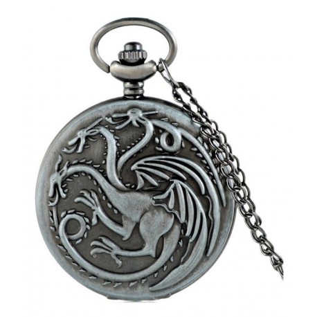 Game Of Thrones Targaryen Reloj De Bolsillo Importado (Entrega Inmediata)
