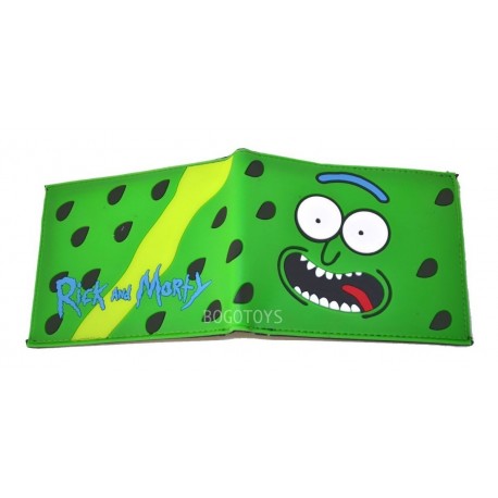 Rick And Morty Billetera Pickle Rick Importada (Entrega Inmediata)